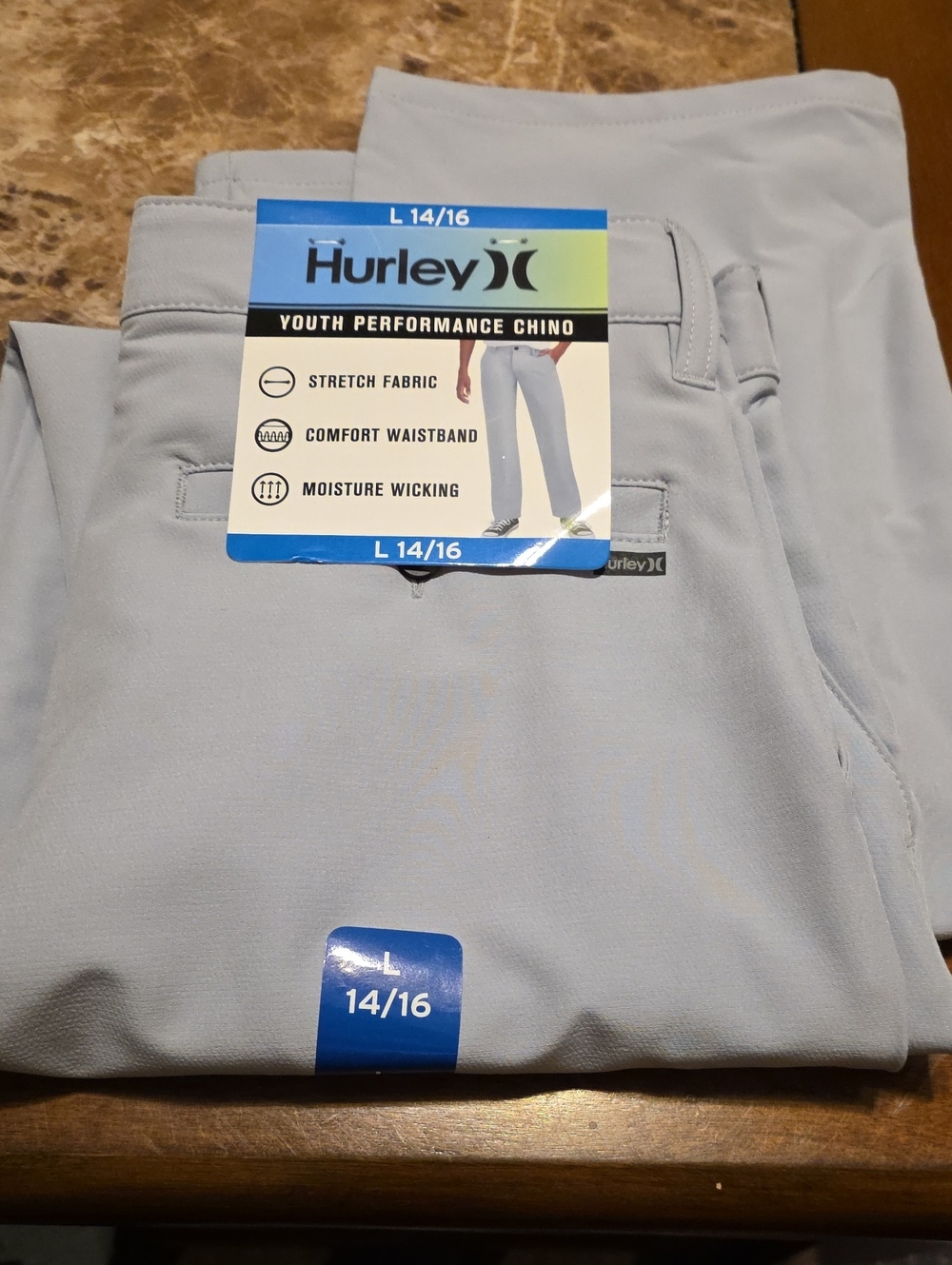 Hurley Light Gray Youth Performance Chino Pants